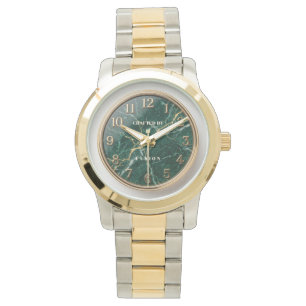 Pulsera Reloj moderno de dos tonos Oyster Band