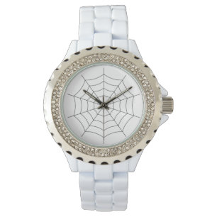 Pulsera Reloj moderno de telaraña blanca - Cerámica artíst