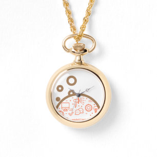 Pulsera Reloj negro de acero inoxidable