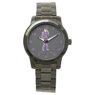 Pulsera Reloj negro de gangsta porcentual