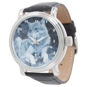 Pulsera Reloj negro de la correa de cuero de los hombres