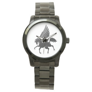 Pulsera reloj negro de los hombres