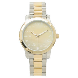 Pulsera Reloj para los frikis de las matemáticas - oro de