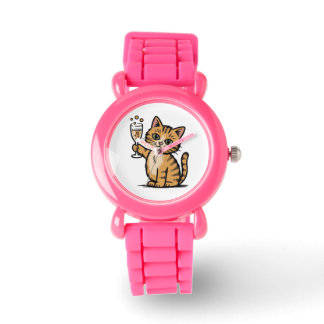 Pulsera Reloj para niños de gato lindo – Regalo de cumplea