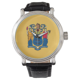 Pulsera Reloj patriótico con bandera de Nueva Jersey