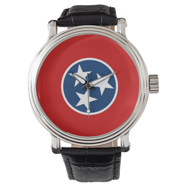 Pulsera Reloj patriótico con bandera de Tennessee (Anverso)