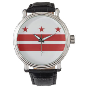 Pulsera Reloj patriótico con bandera de Washington DC