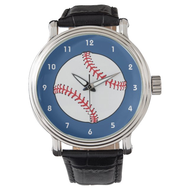 Pulsera Reloj Patriótico de Béisbol (Anverso)