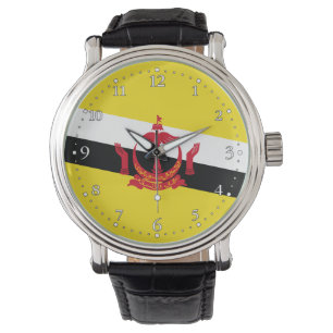 Pulsera Reloj patriótico de la bandera de Brunéi