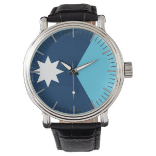 Pulsera Reloj patriótico especial con la bandera de Minnes