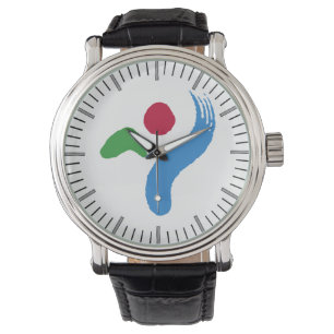 Pulsera Reloj patriótico especial con la bandera de Seúl