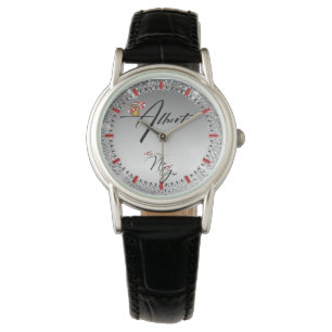 Pulsera Reloj  personalizada con ardilla encima de nombre