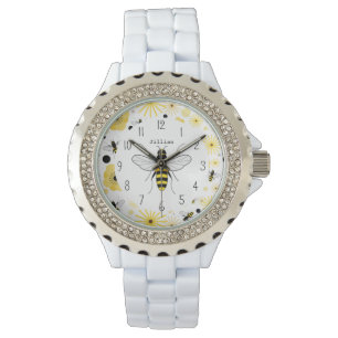 Pulsera Reloj personalizado abeja de la miel