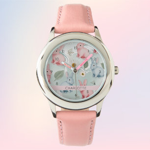 Pulsera Reloj personalizado de conejitos de Pascua