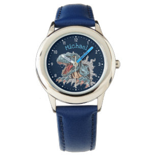Pulsera Reloj personalizado de dinosaurio T-Rex para niños