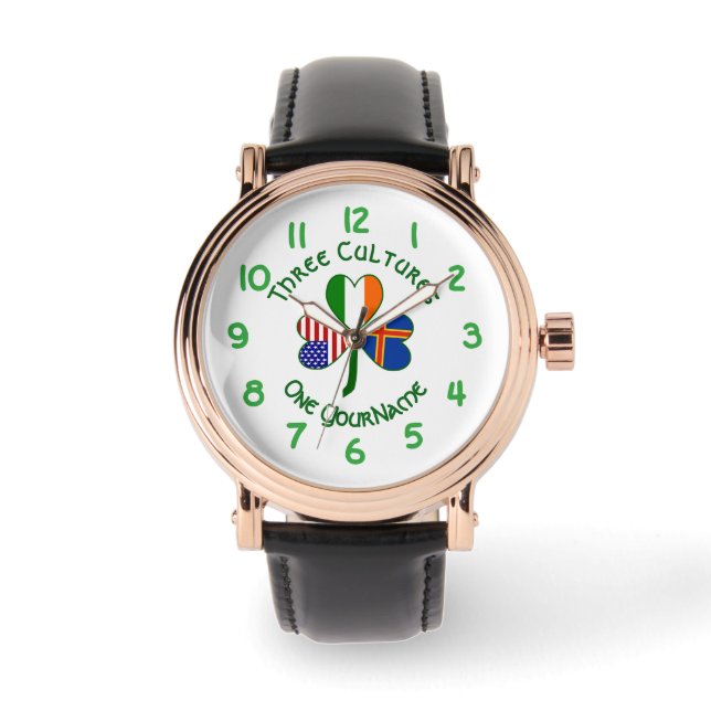 Pulsera Reloj personalizado de los hombres de la Isla Ålan (Anverso)