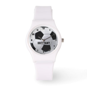 Pulsera Reloj personalizado del balón de fútbol
