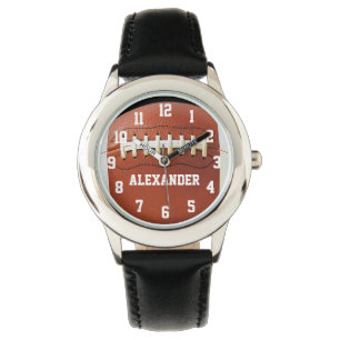 Pulsera Reloj personalizado del fútbol de los muchachos d