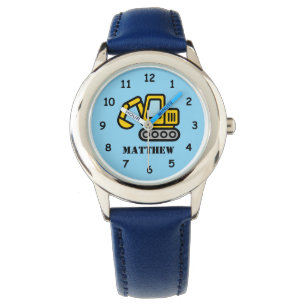 Pulsera Reloj personalizado para niños con dibujo de excav