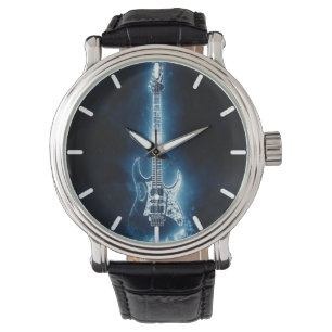 Pulsera Reloj personalizado rock-and-roll de la guitarra