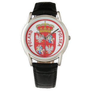 Pulsera Reloj polaco del escudo de armas