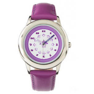 Pulsera Reloj púrpura de los pingüinos
