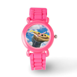Pulsera Reloj purpurinoso rosado de Chester