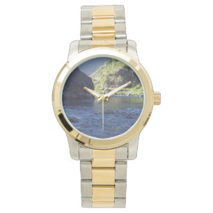 Pulsera reloj que ofrece escena del río de Idaho