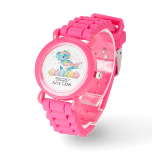 Pulsera Reloj Rosa de Conciencia del Autismo - Diferente n