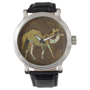 Pulsera Reloj soñador del damasco de los camellos