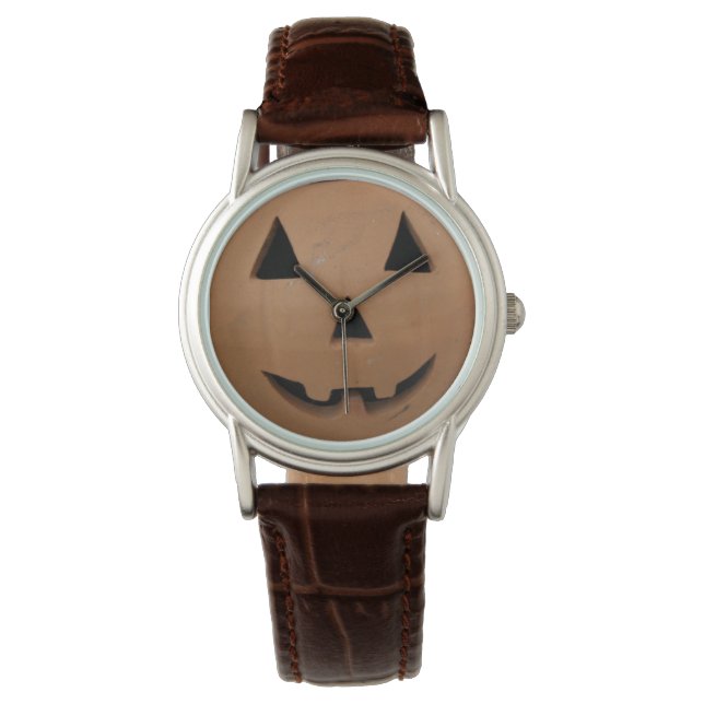 Pulsera Reloj sonriente de calabaza (Anverso)