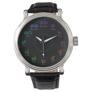 Pulsera Reloj tailandés adaptable de los números en