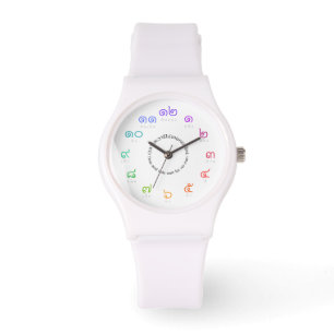 Pulsera Reloj tailandés adaptable de los números en