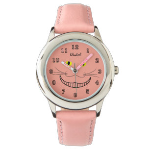 Pulsera Reloj transparente sonriente del gato de Cheshire