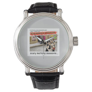 Pulsera Reloj Unisex Vacas Películas de Terror Divertidas