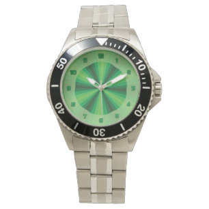 Pulsera Reloj verde de ilusión óptica