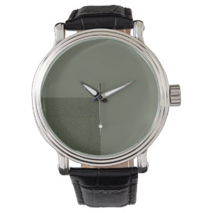 Pulsera Reloj verde Moss de dos tonos - Regalo de Personal