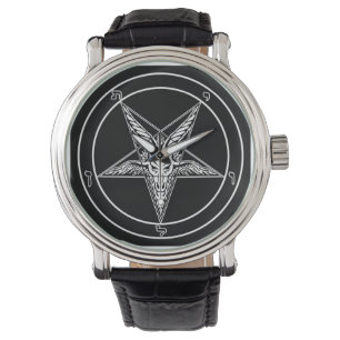 Pulsera Reloj viejo de Baphomet Sigil