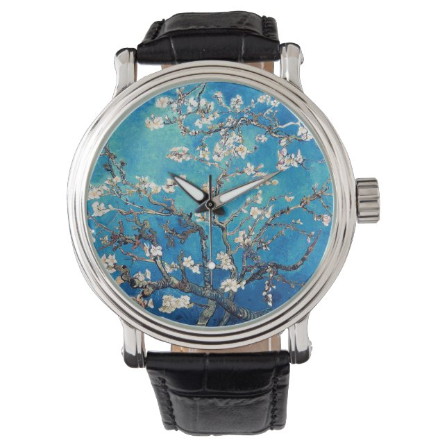Pulsera Reloj Vincent Van Gogh Flor de Almendro Turquesa (Anverso)