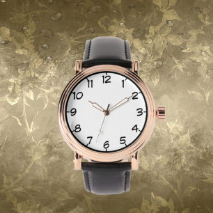 Pulsera Reloj vintage de oro rosa para hombre con correa d