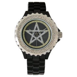 Pulsera reloj wiccan del wicca del penta del pentáculo de