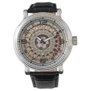 Pulsera Rueda cruzada oro del rayo y el reloj de los