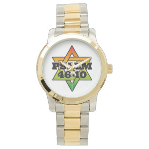 Pulsera Salmo 46-10 - Reloj de dos tonos de gran tamaño