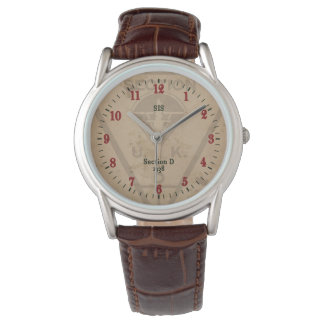 Pulsera Sección D Reloj de cuero clásico