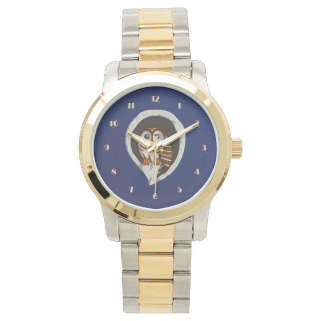 Pulsera Selene el reloj de búho (Anverso)
