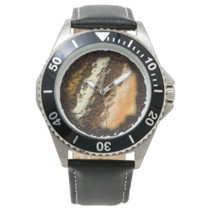 Pulsera Suciedad y reloj cartográfico de las montañas