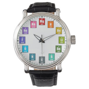 Pulsera Tabla periódica de elementos Reloj de química arco