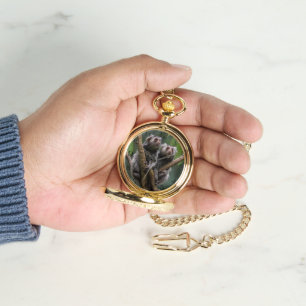 Pulsera Titíes diminutos entre las ramas, reloj de bolsill