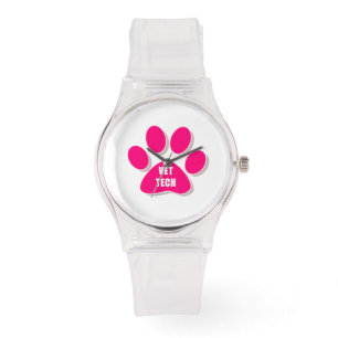 PULSERA ¡TODO ROSA! RELOJ DE LA TECNOLOGÍA DEL VETERINAR