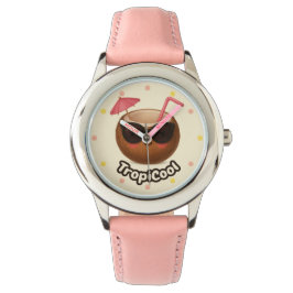 Pulsera TropiCool Coconut - Reloj de verano divertido para